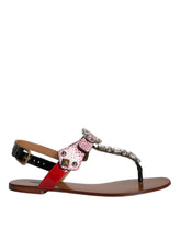 Dolce & Gabbana Multicolor Crystal Sandals Flip Flops Shoes -   -  Dolce & Gabbana.